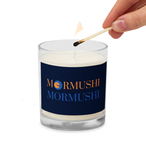 Glass jar soy wax candle ( without a smell ) - Image 3