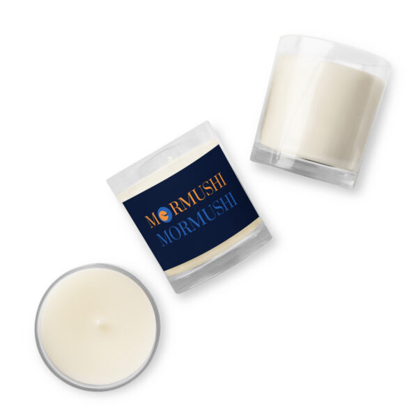 Glass jar soy wax candle ( without a smell ) - Image 2
