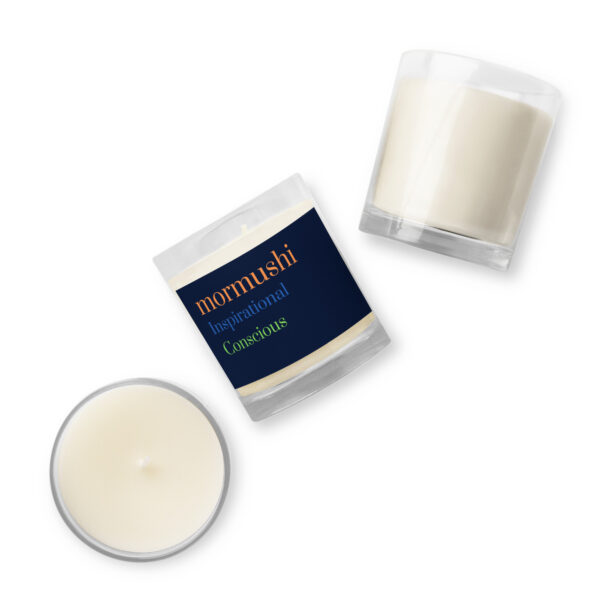 ⁦Glass jar soy wax candle⁩ - الصورة ⁦2⁩