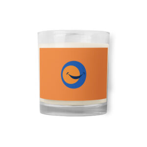 Glass jar soy wax candle