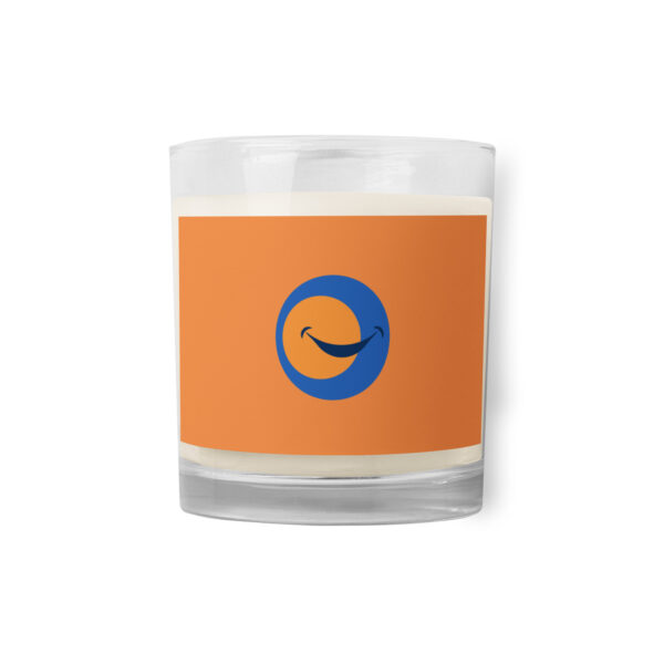 Glass jar soy wax candle