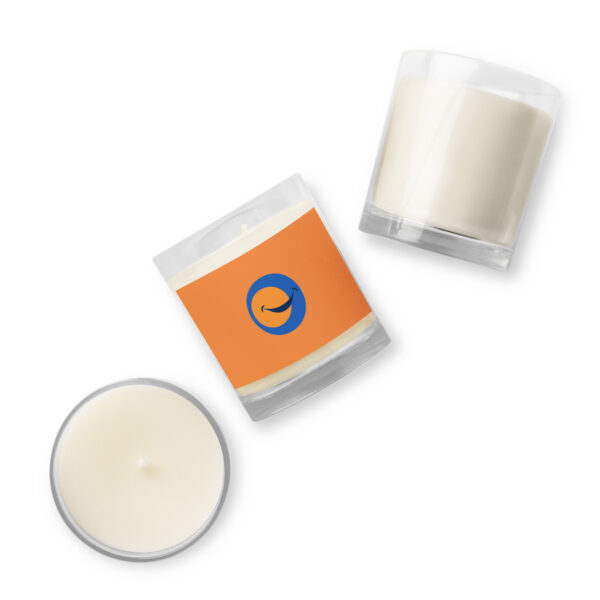 ⁦Glass jar soy wax candle⁩ - الصورة ⁦3⁩