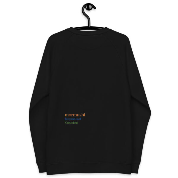 ⁦Unisex organic raglan sweatshirt⁩ - الصورة ⁦6⁩