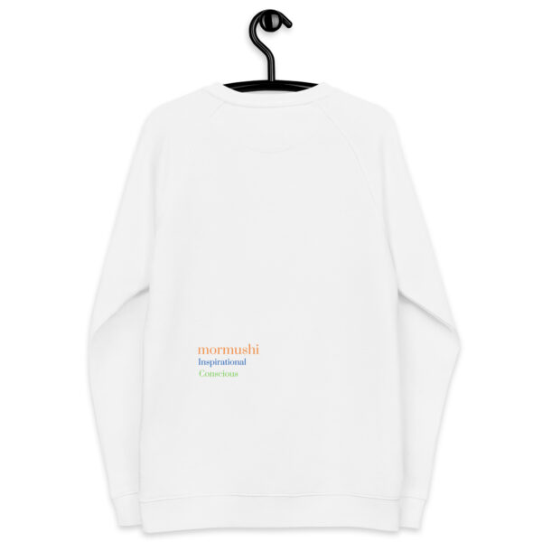 ⁦Unisex organic raglan sweatshirt⁩ - الصورة ⁦8⁩
